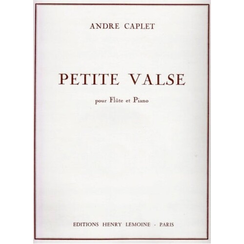 Caplet - Petite Valse Flute/Piano (Softcover Book)