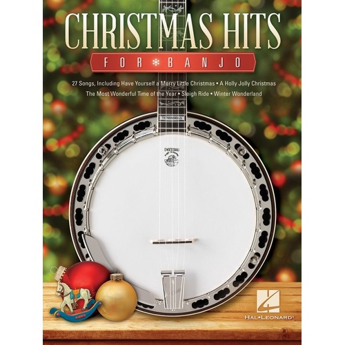 Christmas Hits for Banjo - 27 Songs, Banjo TAB with Lyrics & Chords, 80 Pages, Publisher: Hal Leonard