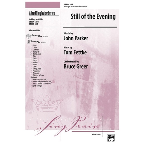 Still of the Evening SAB Choral Sheet Music