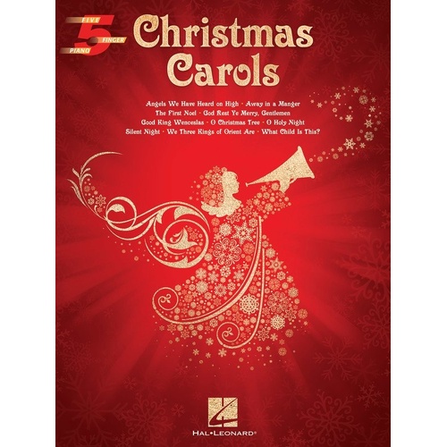Christmas Carols for 5 Finger Piano by Hal Leonard - 10 Traditional Arrangements with Lyrics, 24 Pages