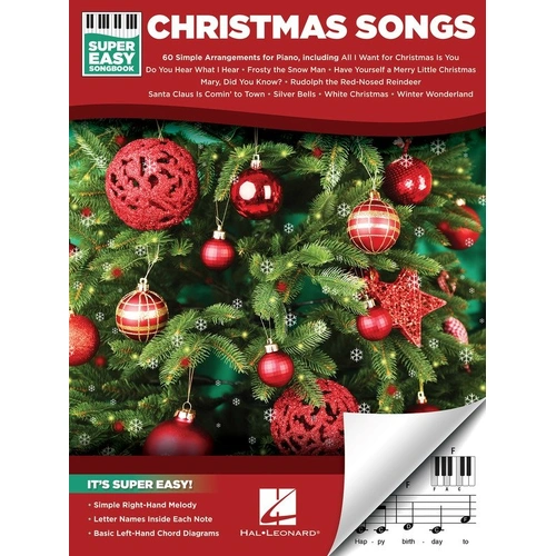 Christmas Songs Super Easy Songbook (Softcover Book)