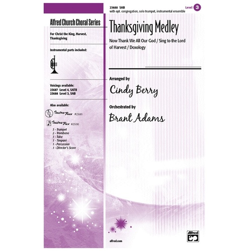 Thanksgiving Medley SAB/PNO Choral Sheet Music