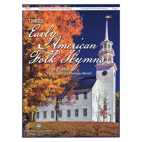 Three Early American Folk Hymns Piano Solo (Softcover Book)