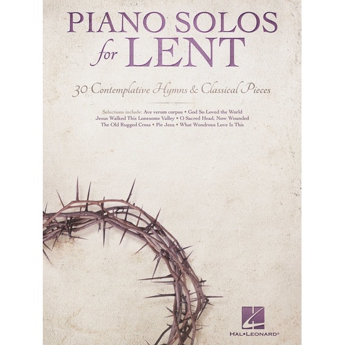 Piano Solos For Lent (Softcover Book)