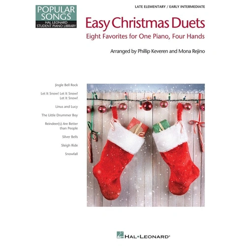 Easy Christmas Duets for Piano - Hal Leonard - 40 Pages - HLSPL Popular Songs