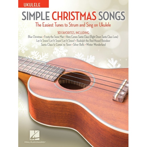 Simple Christmas Songs Ukulele (Softcover Book)