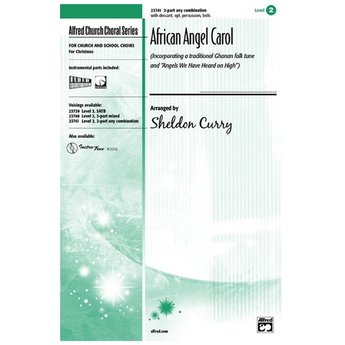African Angel Carol 2-Part Any Combo Choral Sheet Music