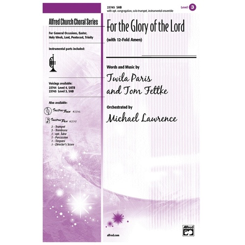 For The Glory Of The Lord SAB