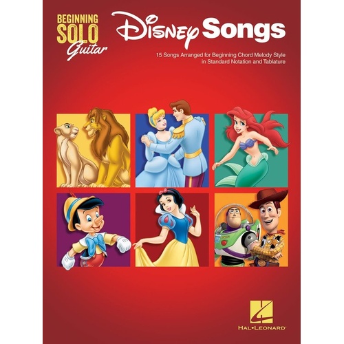 Disney Songs - Beginning Solo Guitar Book