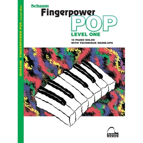 Schaum Fingerpower Pop Level 1 for Piano - 10 Fun Arrangements & Warm-Ups, 40 Pages