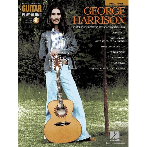 George Harrison Guitar Play-Along V142 BK/OLA - 7 Songs, TAB, Audio Download, Hal Leonard, 56 Pages
