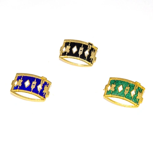 Coloured Enamel Drum Brooch Badge 25-30mm