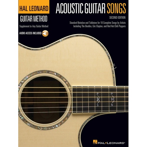 Acoustic Guitar Songs 2Ng Ed Book/Online Audio Hlgm (Softcover Book/Online Audio)