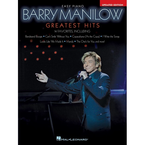 Barry Manilow - Greatest Hits Easy Piano 2nd Edition (Softcover Book)