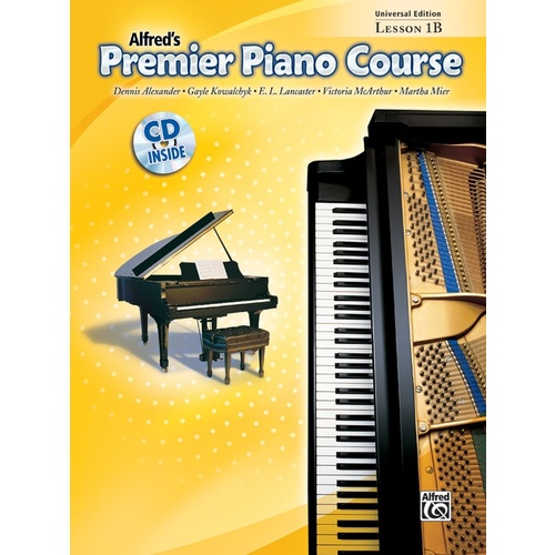 Premier Piano Course Lesson 1B Universal Book/CD