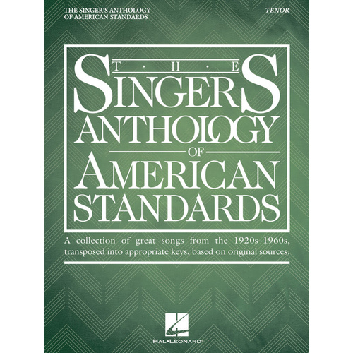Singers Anthology American Standards Tenor