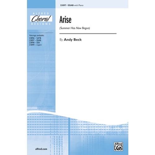 Arise Summer Has Now Begun SSAB/PNO Choral Sheet Music