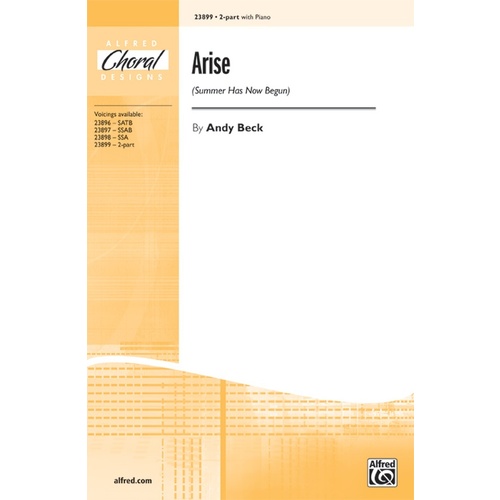 Arise Summer Has Now Begun 2 Pt/Pno Choral Sheet Music
