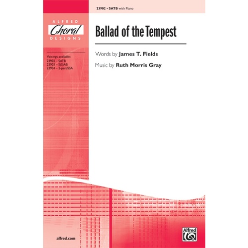 Ballad of the Tempest SATB/Piano Choral Sheet Music