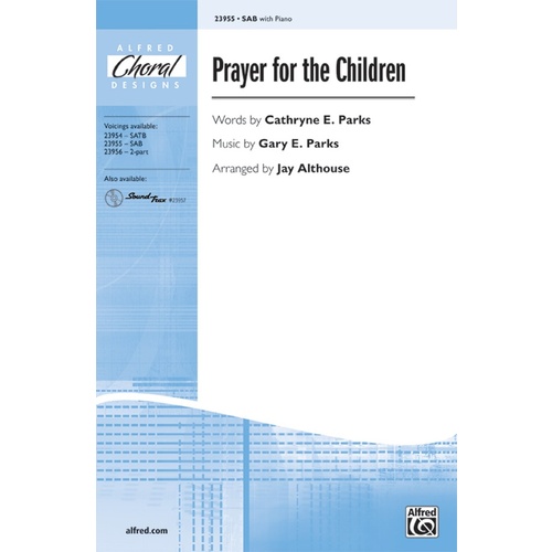 Prayer For The Children SAB/Piano Arr Althouse