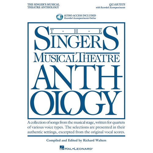 Singers Musical Theatre Anth Quartets Book/Online Audio 