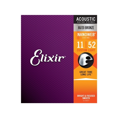 Elixir : #11027: Acoustic Nano Custom Light 11-52