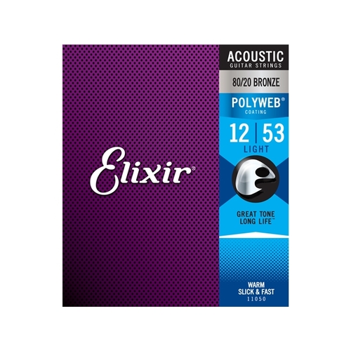 Elixir : #11050: Acoustic Poly Light 12-53