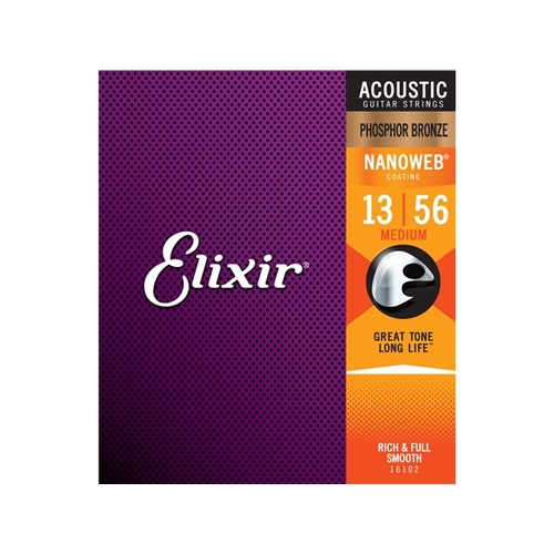 Elixir : #16102: Acoustic Nano Phos Bronze Med 13-56