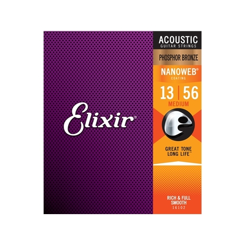 Elixir : #16102: Acoustic Nano Phos Bronze Med 13-56