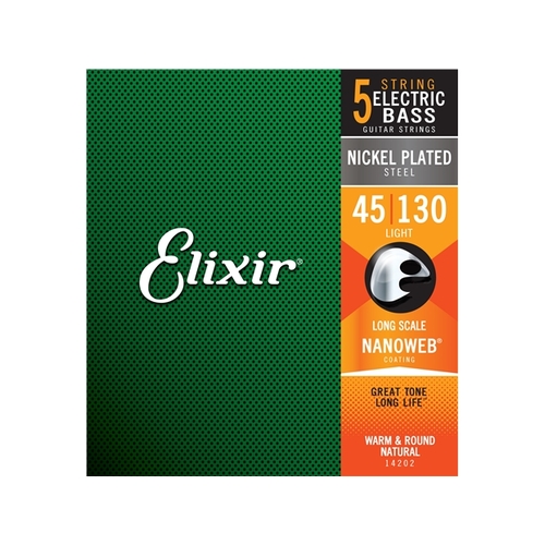 Elixir : # 14202: Bass Nano 5 String Lite 45-130