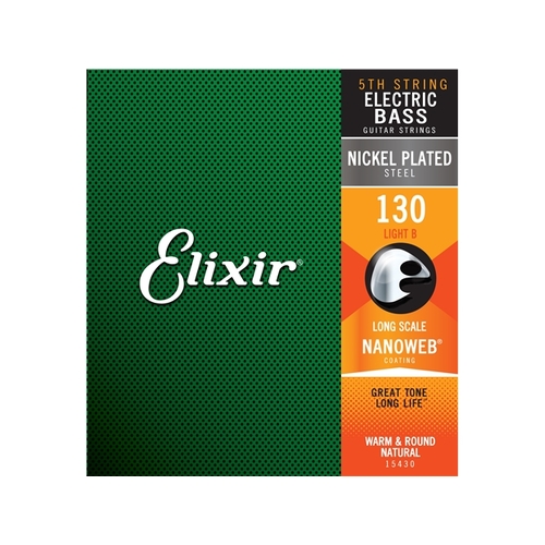 Elixir : #15430: Bass Nano 0.130 L Single Strings