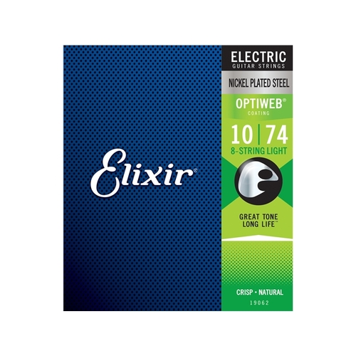 Elixir : #19062: Electric Optiweb 8 String Lite 10-74