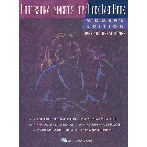 Professional Singers Pop/Rock Fake Book Women (Softcover Book)