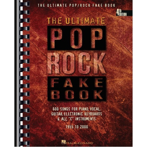 The Ultimate Pop/Rock Fake Book - 4th Edition