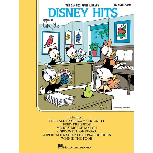 Disney Hits Big Note Piano (Softcover Book)