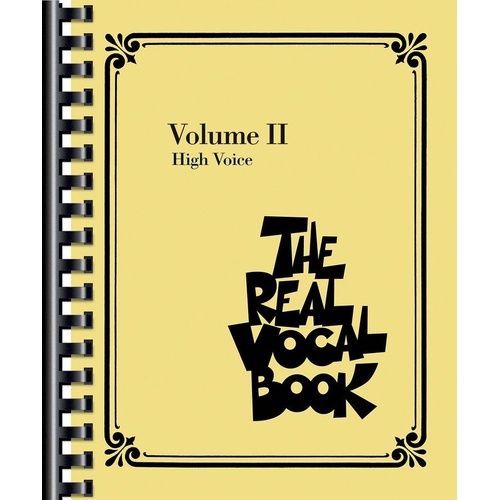 The Real Vocal Book Volume 2 High Voice