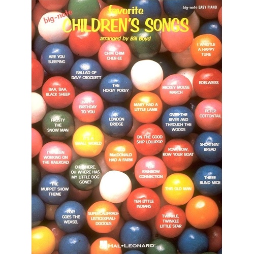 Favorite Children's Songs Big Note Piano Songbook