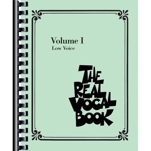 Real Vocal Book Vol 1 Low Voice (Spiral Bound Book)