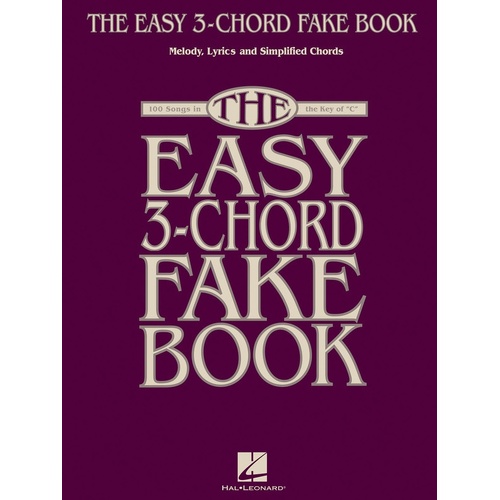 Easy 3 Chord Fake Book (Softcover Book)
