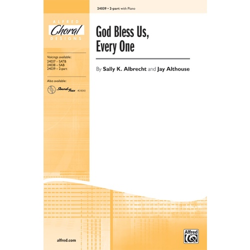 God Bless Us Every One 2 Part/Piano