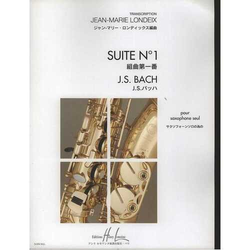 Bach - Suite No 1 Sax Solo Arr Londeix (Softcover Book)