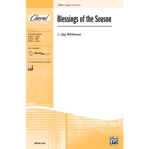 Blessings of the Season 2 Part Piano Choral Sheet Music