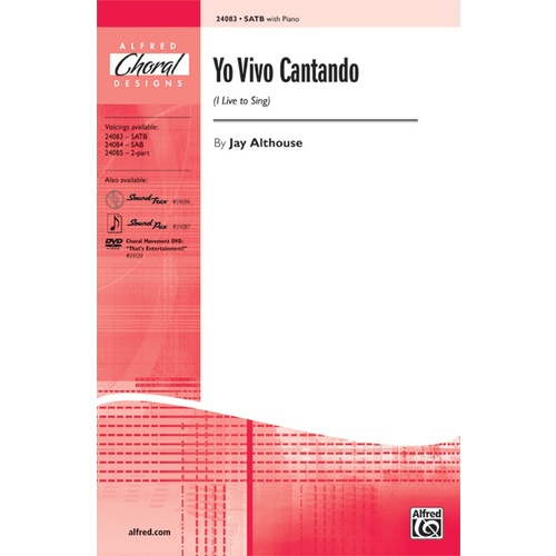 Yo Vivo Cantando SATB Piano Sheet Music