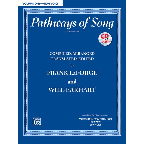 Pathways Of Song Volume 1 Book/CD High