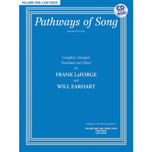 Pathways Of Song Volume 1 Book/CD Low