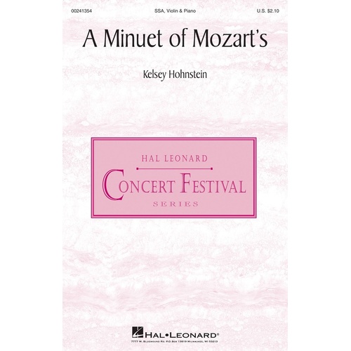 A Minuet Of Mozarts SSA (Octavo)