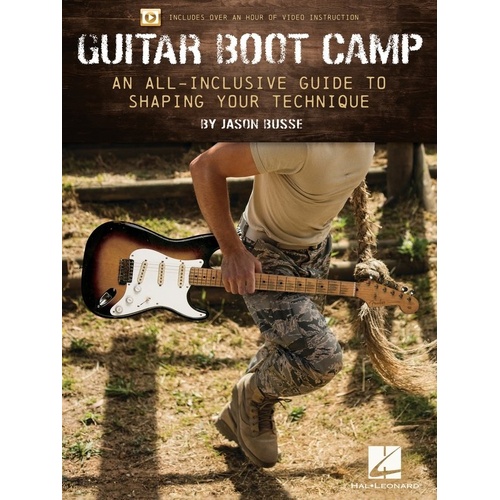 Guitar Boot Camp Tab Book by Hal Leonard - 48 Pages, Instruction for Beginners, Skills Development, Chords, Scales, Improvisation