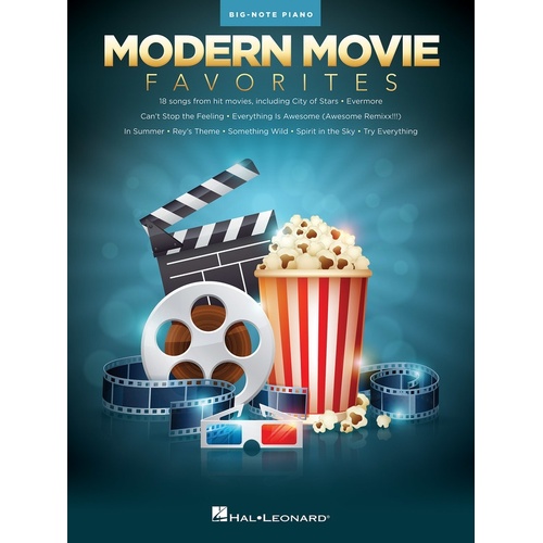 Modern Movie Favorites For Big Note Piano (Softcover Book)