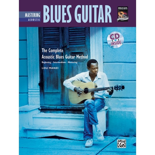 Mastering Acoustic Blues Guitar Book/CD Ed Manzi