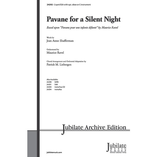 Pavane For A Silent Night 2 Part Or SSAA